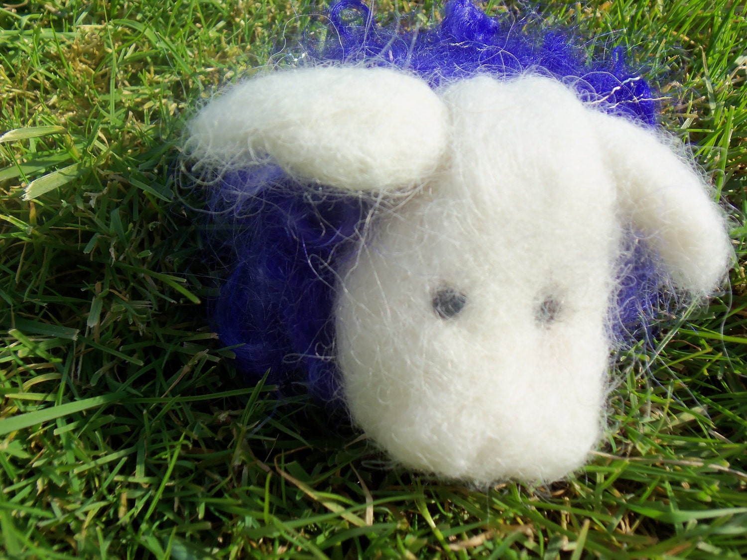 Dream Ambassador (Purple Needle Felted Sheep)