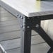 Handmade scrap metal table