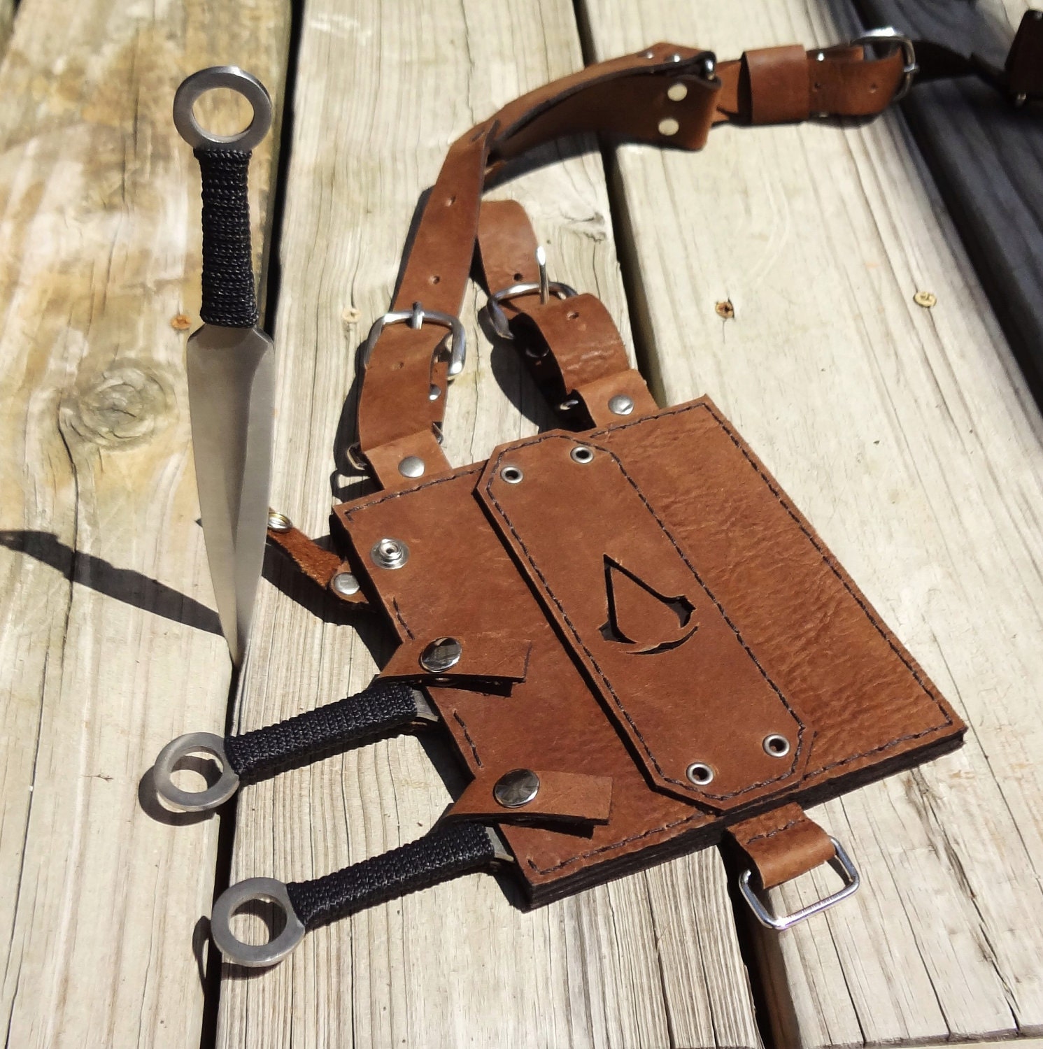 Reserved Listing for Troy Baker - Assassin Creed Throwing Knife Holster For Belt