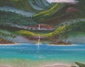SALE on Oil Painting Rendition of  "Tropical Jewel" painted by artist Kathy McCartney