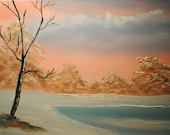 Frozen Lake oil on canvas 11"x14"