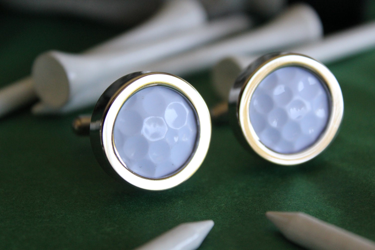 Real Golf Ball Custom Cuff Links