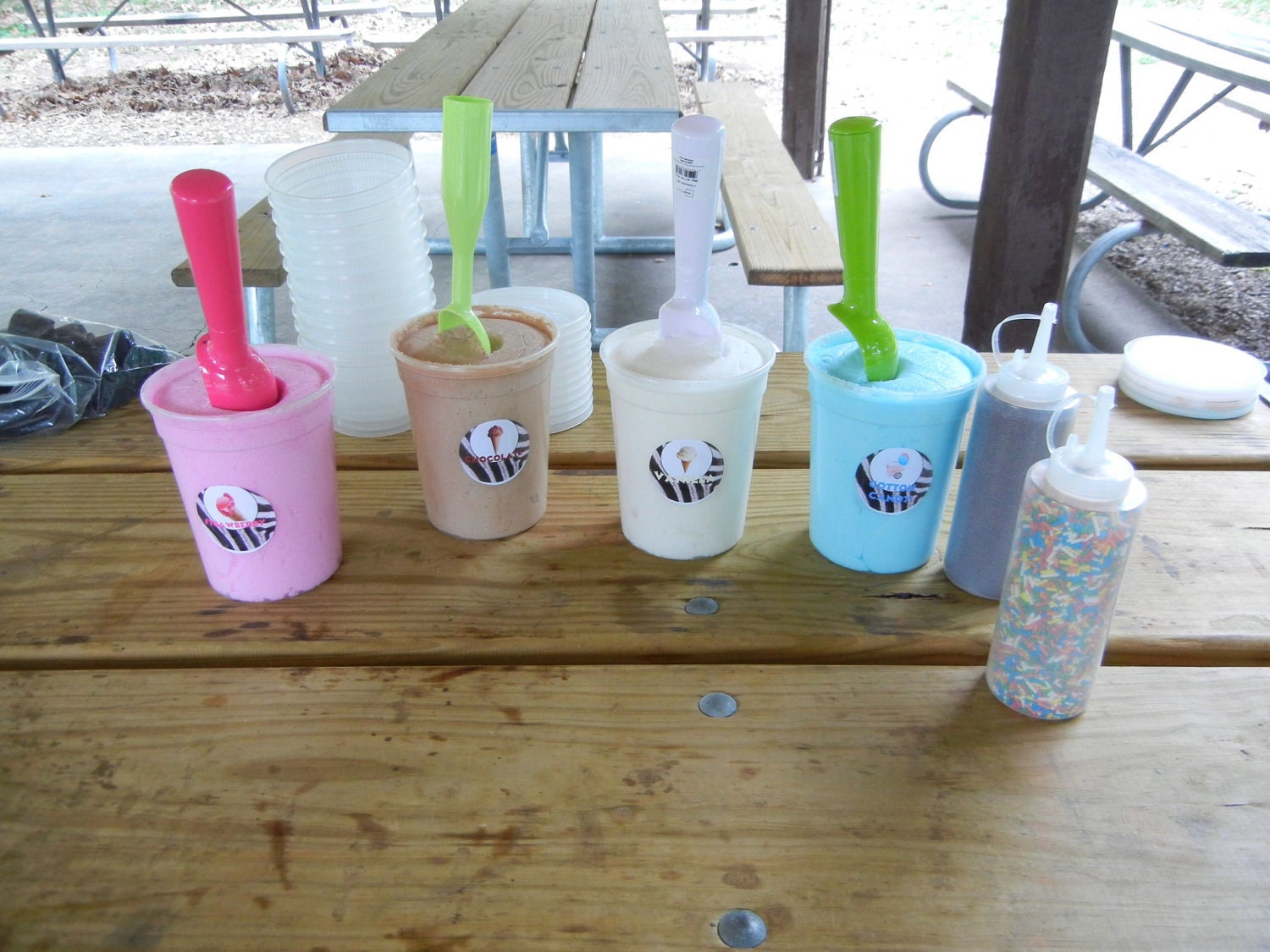 Handmade Ice Cream Sugar Scrub Sundae Station for Girls Birthday Party