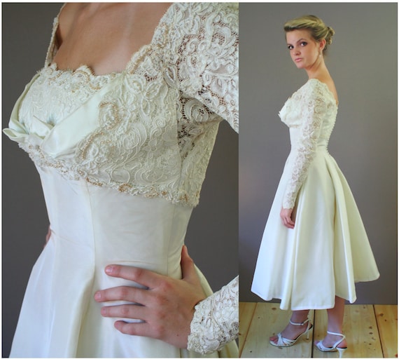 1950s Sally Milgrim Wedding Dress
