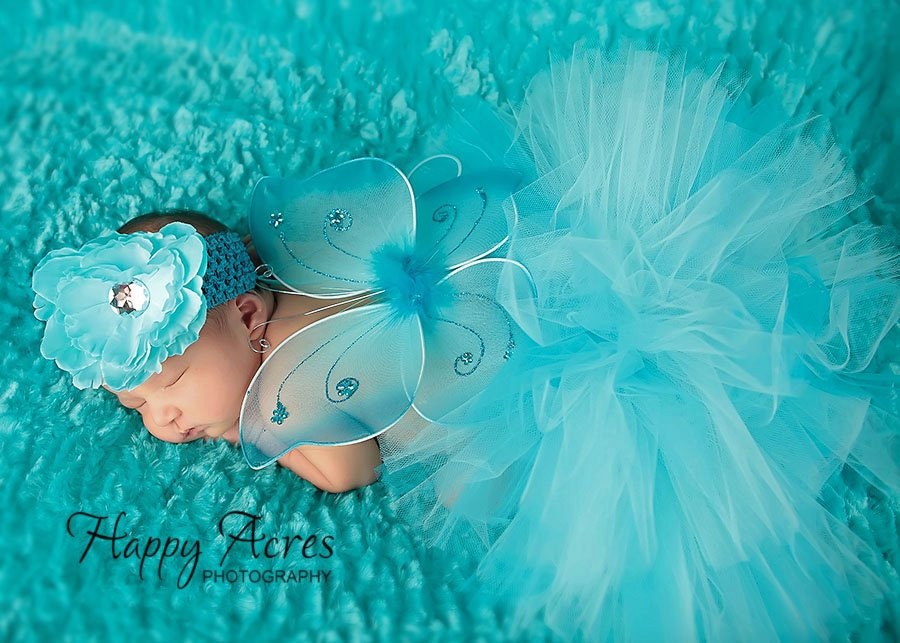 3 pc. BABY BUTTERFLY baby halloween costume...Great for newborn photos, birth announcement, 1st birthday (many colors available)