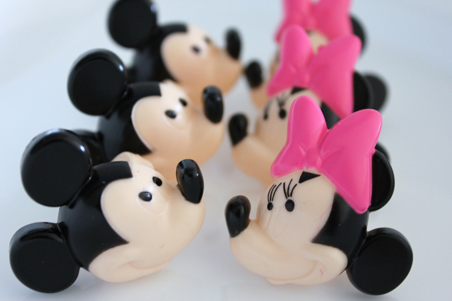 12 Mickey & Minnie Mouse Cupcake Topper Rings