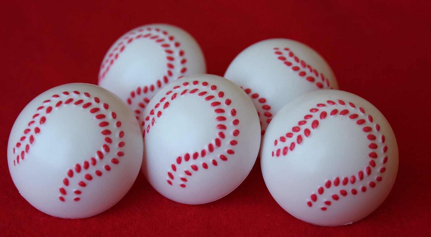24 Baseball Cupcake Topper Rings