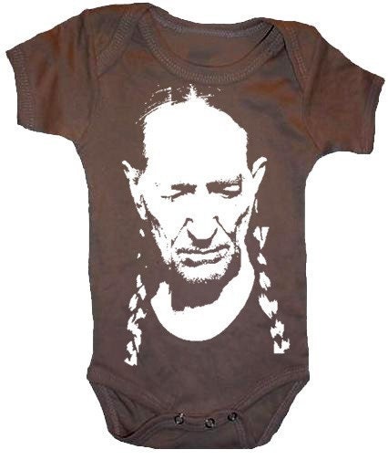 Willie Nelson Onesie or T-Shirt T-Shirt, or Pillow for Baby, Child, Youth or Adult - You Choose Colors
