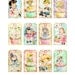 Vintage Shabby Chic Easter Bunnies Chick Boy Girl Children Handmade Cards Tea gift Tags Digital Party Favor Banner clip art Images Sh242