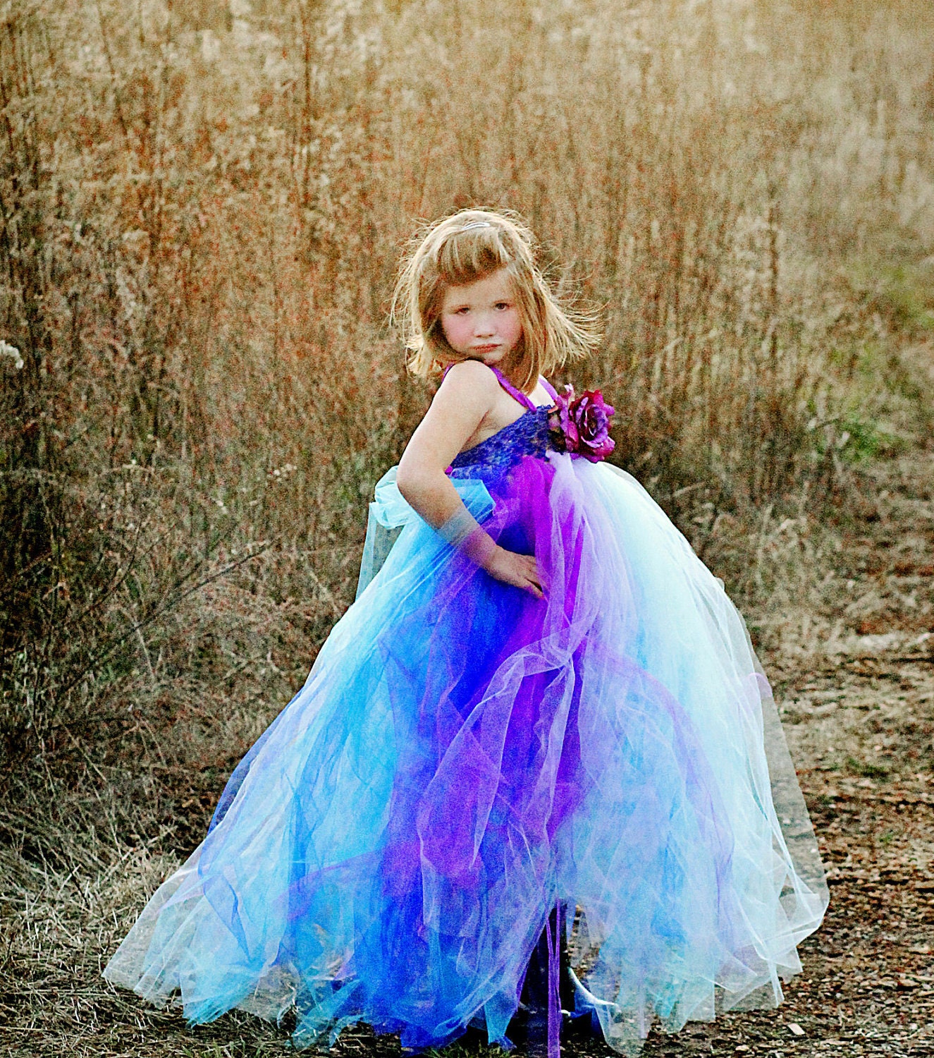 Flower Girl Tutu Dress in Beautiful Daydream