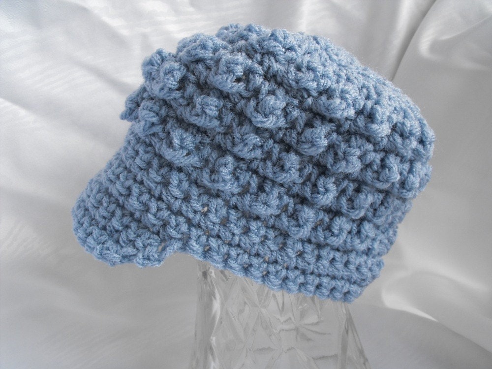 Newsboy Beanie Brimmed Hat Custom Color and Size