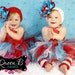 The Thing-lette- Thing 1 & Thing 2 Dr. Seuss Inspired Tutu Dresses (Size 9-12 Months, 12 Month, 18 Months or 24 Months)