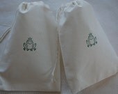 10 Green Prince Frog - Birthday Party Organic Muslin Favor Gift Bags 5x7 Il_170x135