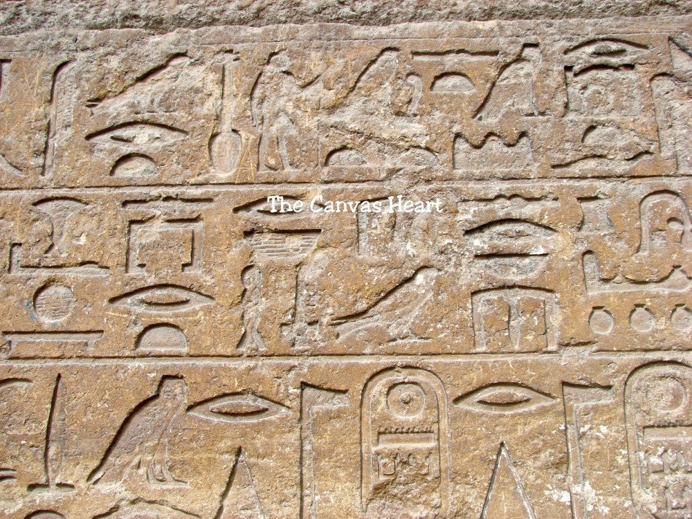 Hieroglyphics Close-Up 5x7 Photograph