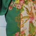 Designers Fantasy Edition Canvas Tote Bag Custom Hand Painted Floral Fabric Applique Design
