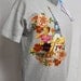 Custom Women's Tee Shirt Retro Hand Painted Fabric Applique Design