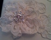 Ivory Alencon Lace Guest Book and Pen Set