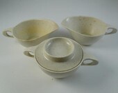 Vintage Holiday Kenro Fredonia WI Sugar Creamer Set Mid Century Modern