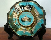 Vintage Disneyland Glass Plate, Souvenir, Ashtray