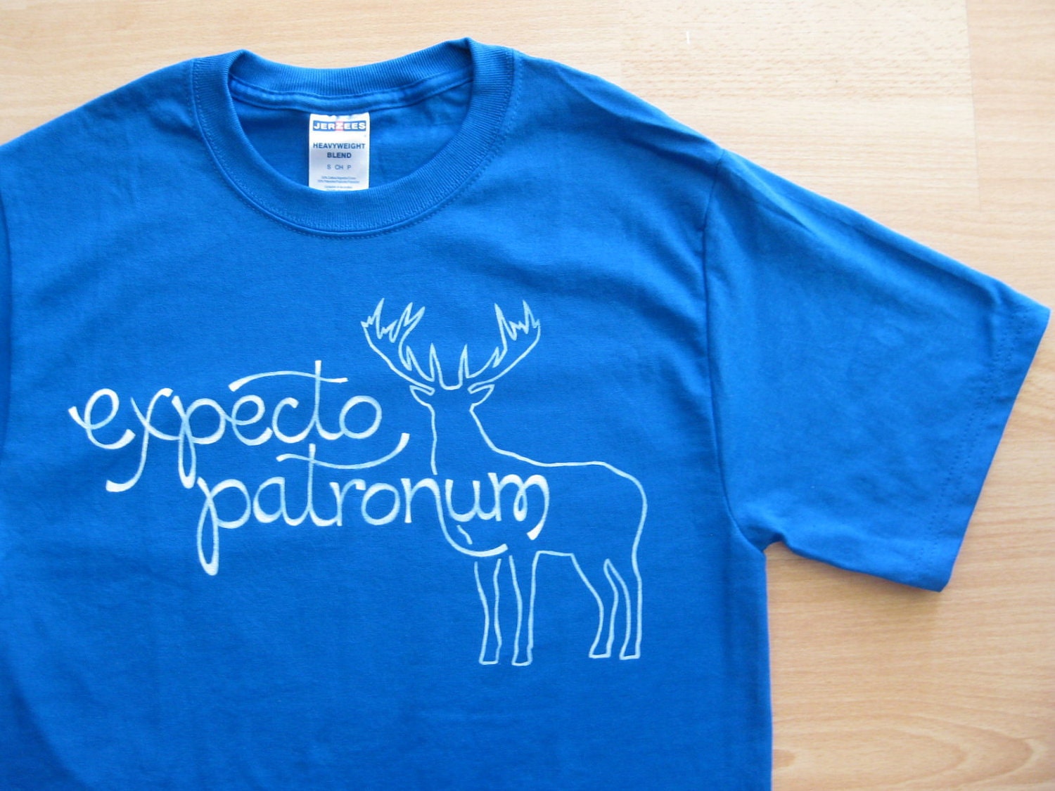 Expecto Patronum Harry Potter Tee - adult size S-XL - royal blue