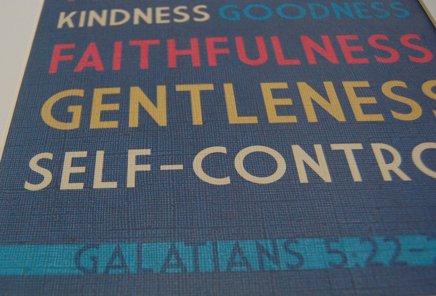 8x10 print Fruit of the Spirit Love Joy Peace Galatians 5:22