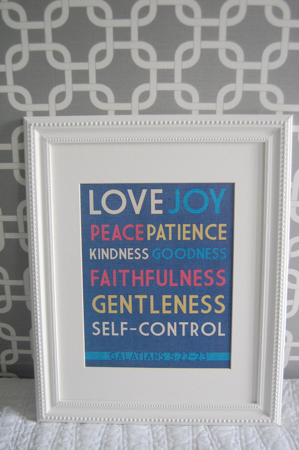 8x10 print Fruit of the Spirit Love Joy Peace Galatians 5:22