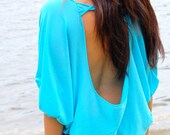 Ocean Spirit Open Back Top (Turquoise)