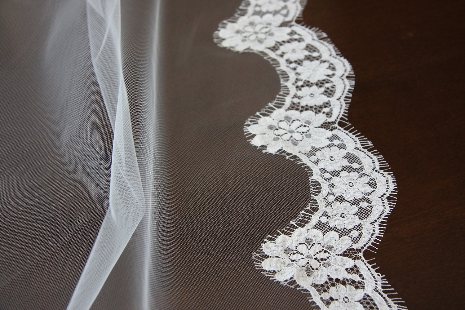 Mantilla Style Veil - The Maria Veil