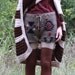Upcycled Wool Sweater Shorts Knit Crocheted Aztec Ethnic Tribal One-of-a-Kind S M L