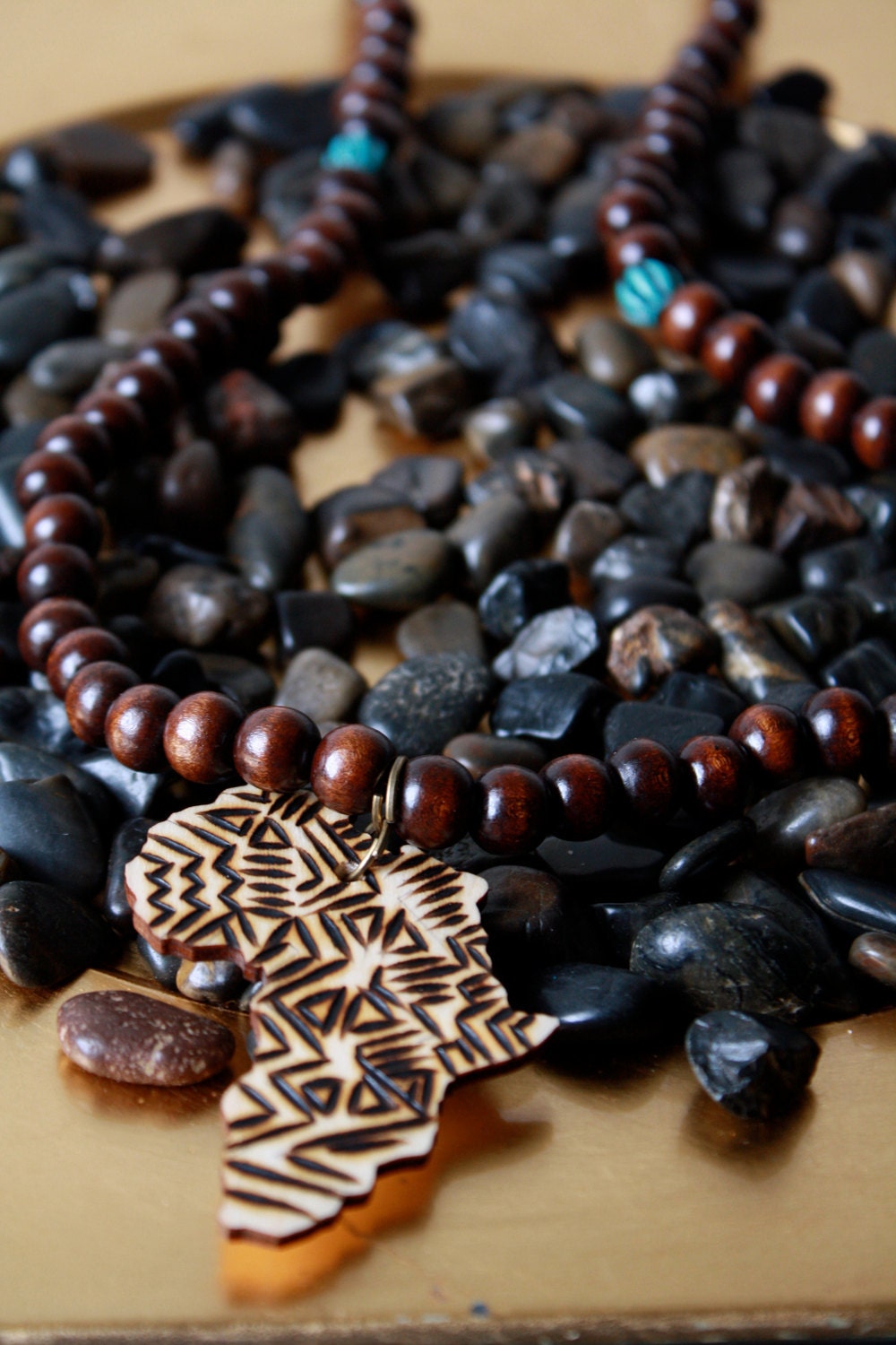 Beaded Africa Necklace