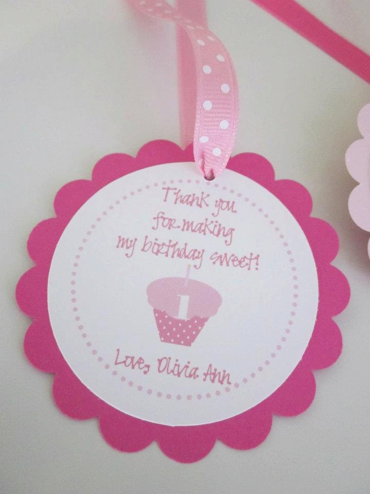 Cupcakes & Polka Dots Collection: Custom Favor Tags. Cupcake Favor Tags. Cupcake Birthday. Custom Cupcake Tags. Il_170x135