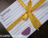 Set of 25 Personalized Recipe Cards-Custom colors & Name included. Perfect for Bridal Showers, Housewarming Gift Il_170x135