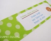 Safari Adventure Collection: Set of 12 Wrap Around Address Labels. Custom, personalized. Jungle Animals. Lion, elephant, green. Il_170x135