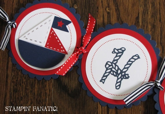 Sailing Boy Collection: Large Custom Happy Birthday Banner. Personalized and made-to-order. Nautical birthday banner. Il_570xn
