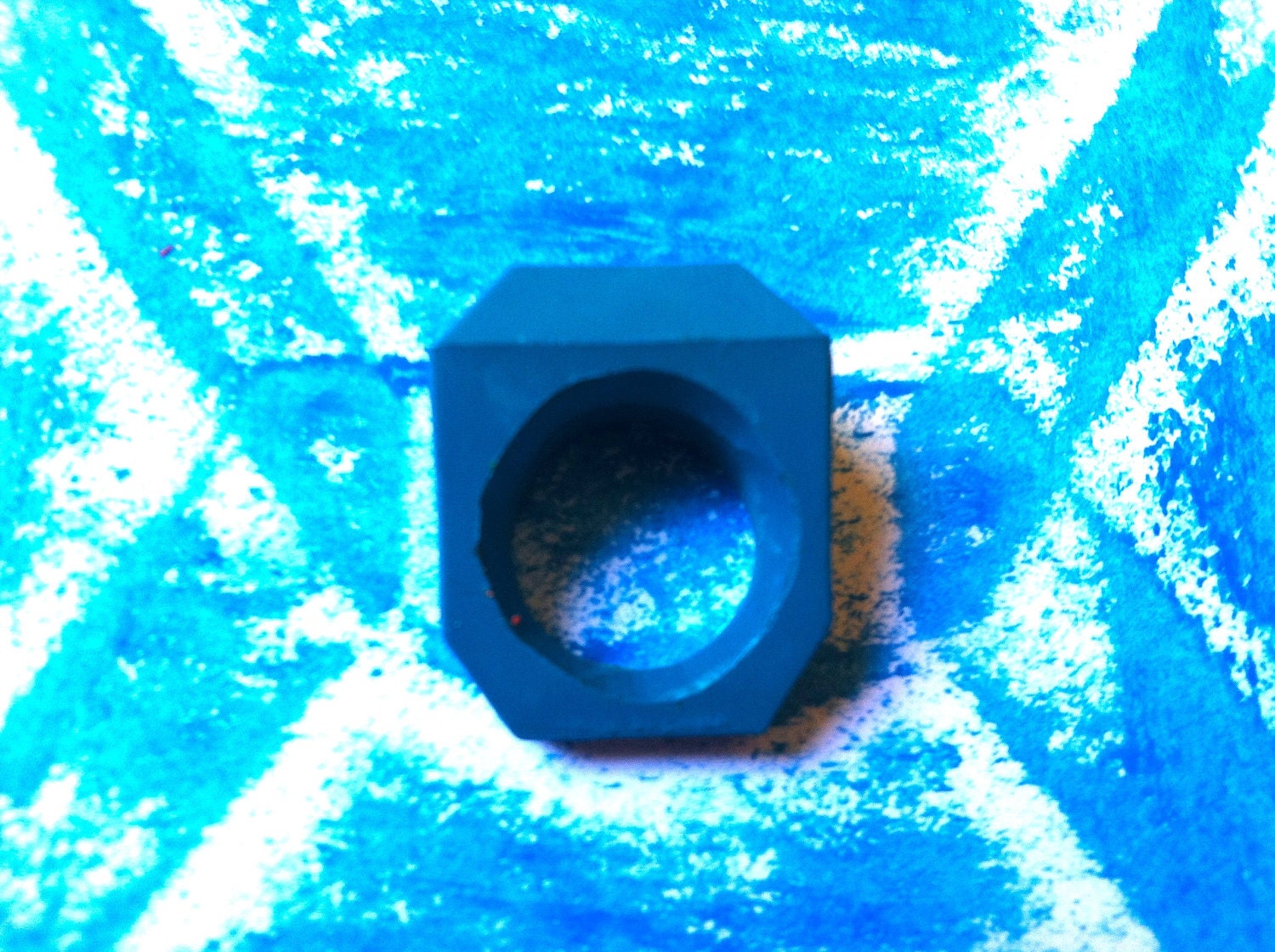 Blue Crayon Ring KIDs Size - PreMade SALE
