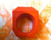 Orange Crayon Ring KIDs Size - PreMade SALE