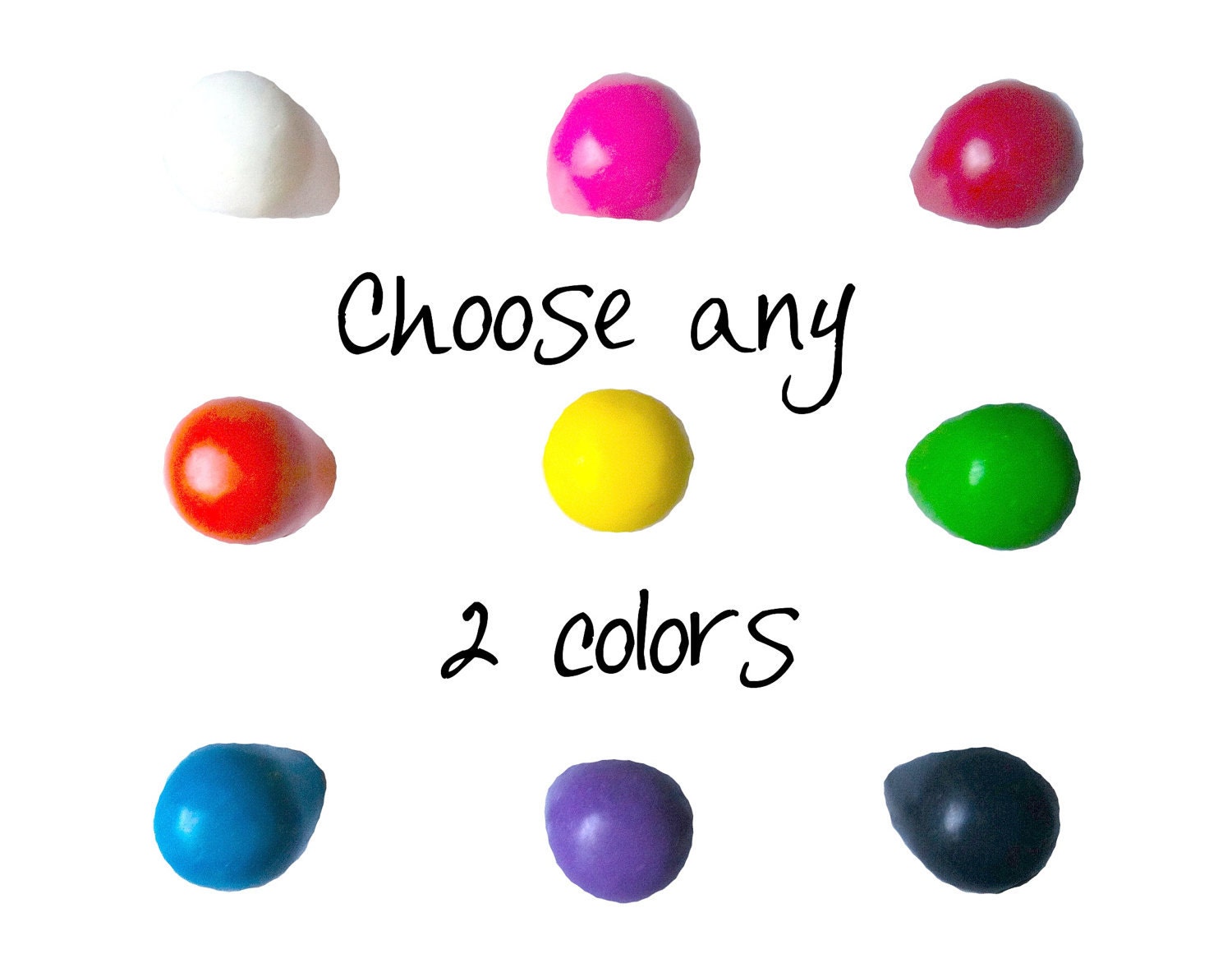 KIDS Gumdrop Ring - 2 Crayon rings - Size 4 - Any Color