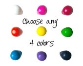 KIDS Gumdrop Ring - 4 Crayon rings - Size 4 - Any Color