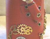 Etsy Steampunk - Steampunk - Steampunk Cuff - Leather Cuff - Wrist Cuff - Gothic - One-Of-A-Kind-Cuff