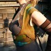 Nuno - felted wool vest - peacock feather - elven clothing - merino wool - MADE TO ORDER