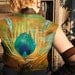 Nuno - felted wool vest - peacock feather - elven clothing - merino wool - MADE TO ORDER