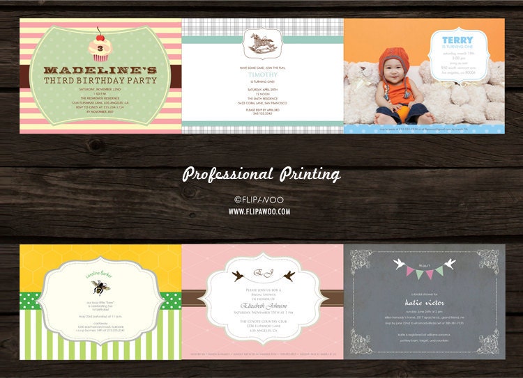 Professional SINGLE-SIDED 5 x 7 or 4 x 9 Prints (x25) - Provided by FLIPAWOO