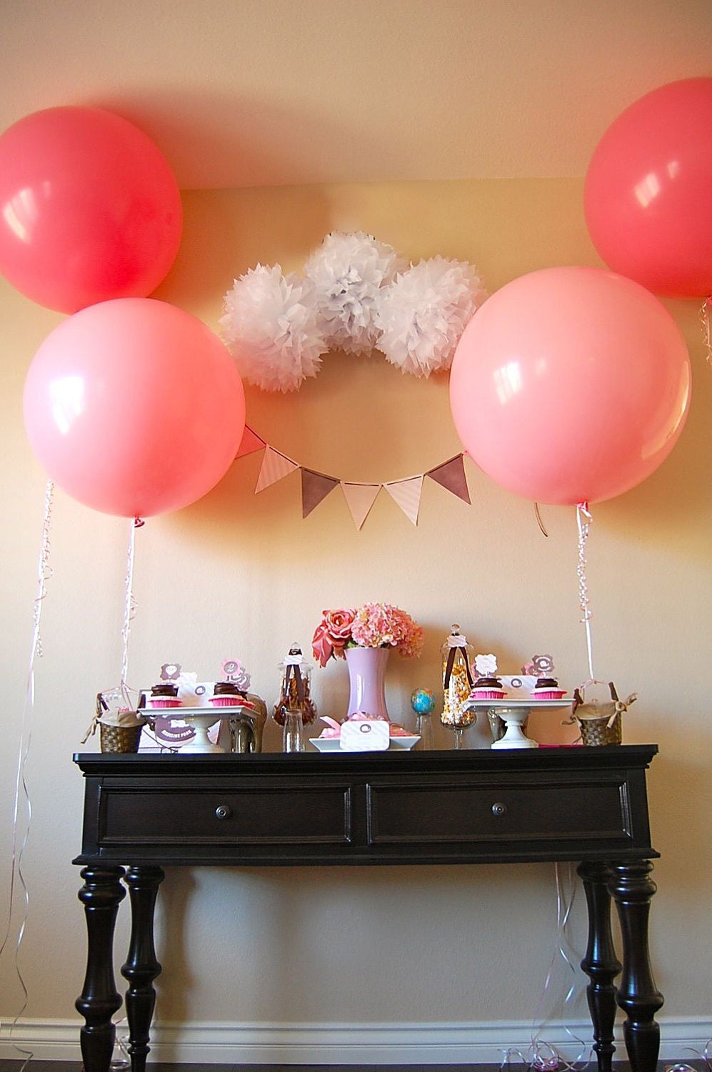 Elephant with Hot Air Balloon Birthday Party Premium Set by FLIPAWOO - Customized Printable Files