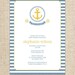 Nautical Invitation for a Birthday Party or Shower by FLIPAWOO - Customized Printable File