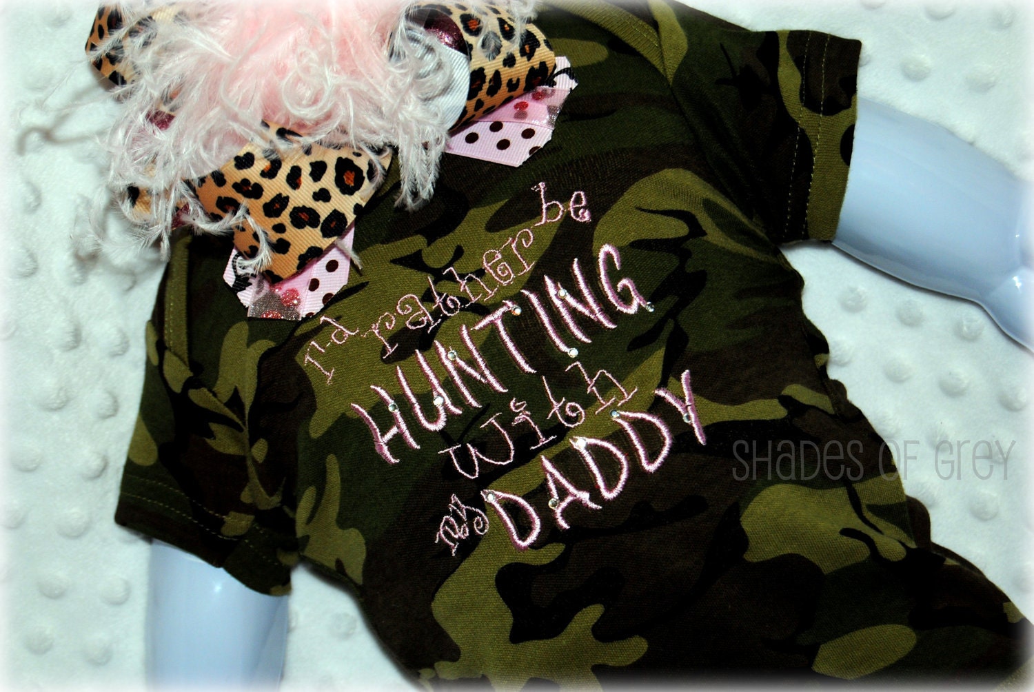 Camoflauge Boutique Onesie, Hunting with my Daddy