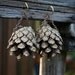 Pinecone earrings