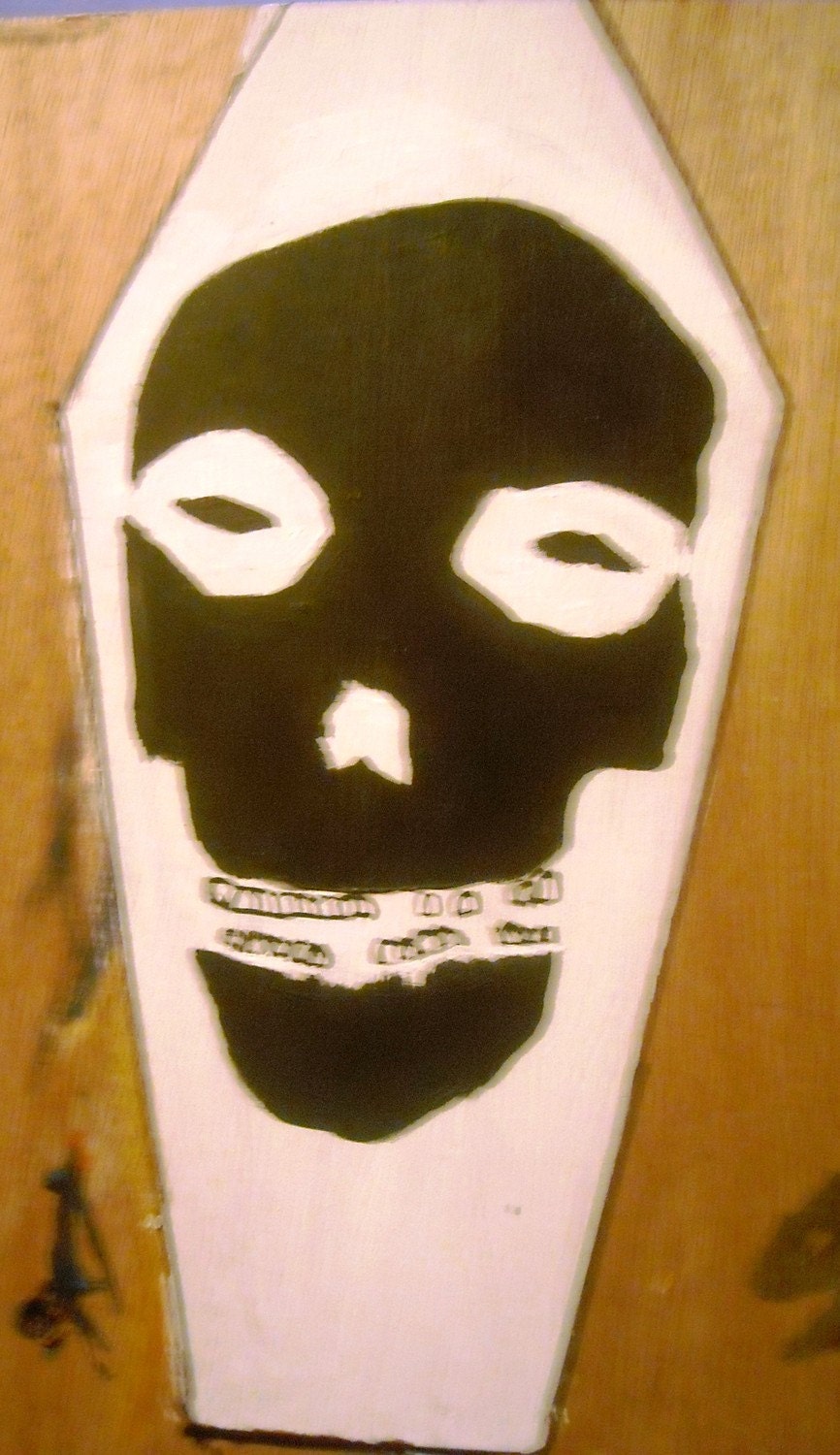 Misfits Skull Coffin Painting