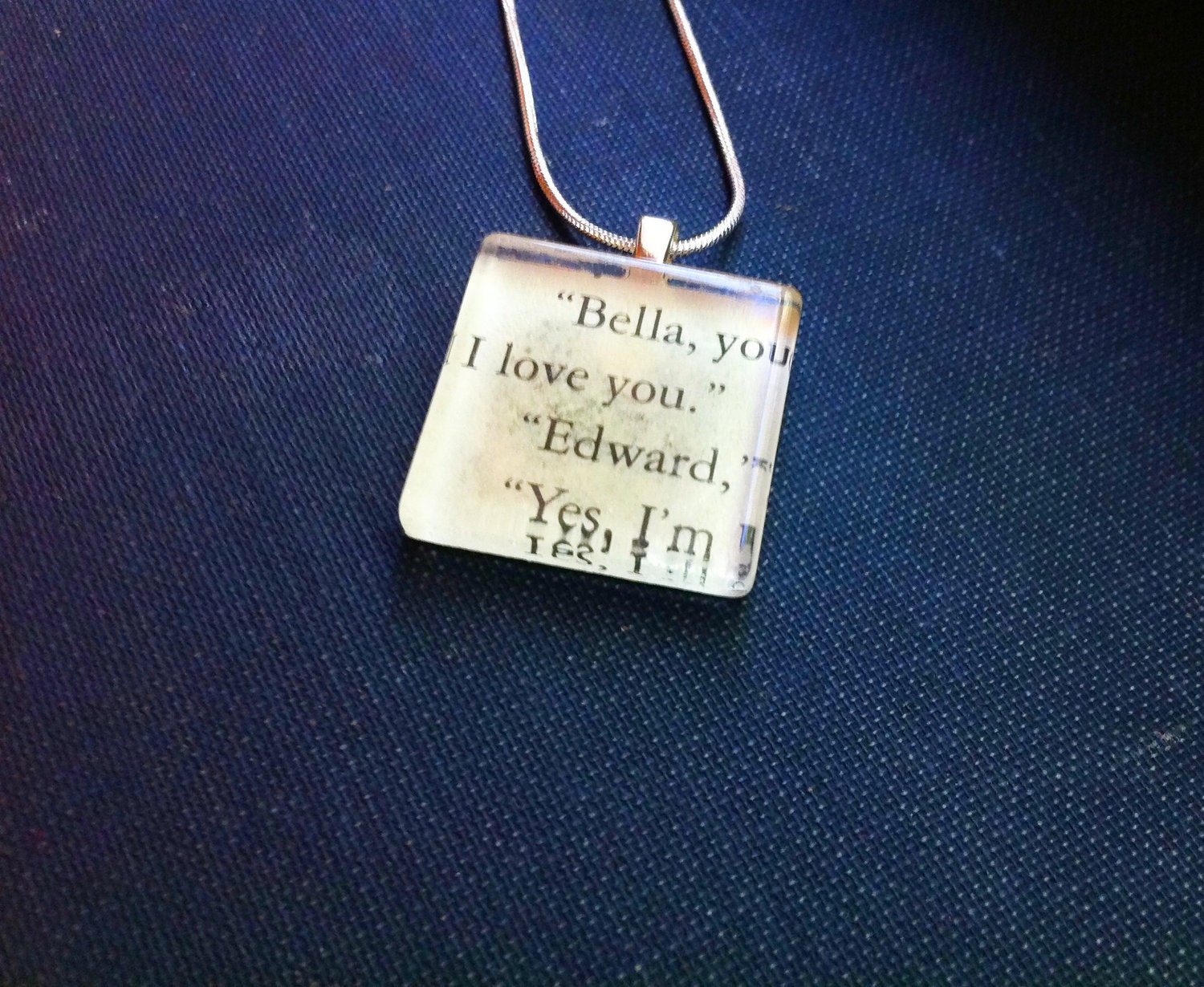 Vintage Book Necklace