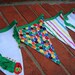 Fabric Bunting Banner - Made with Very Hungry Caterpillar Fabrics - TREASURY FEATURED