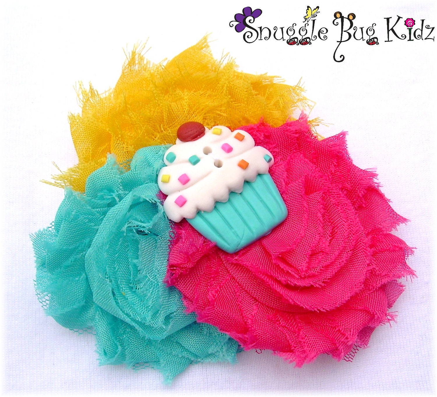Birthday Cupcake Hair clip